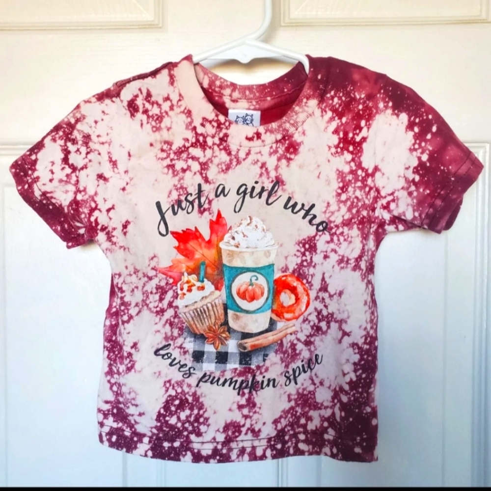 Cute Fall Bleached T-shirt